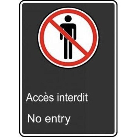 Accuform SAFETY SIGN NO ENTRY 14 in X 10 in FBMCSA580XL FBMCSA580XL